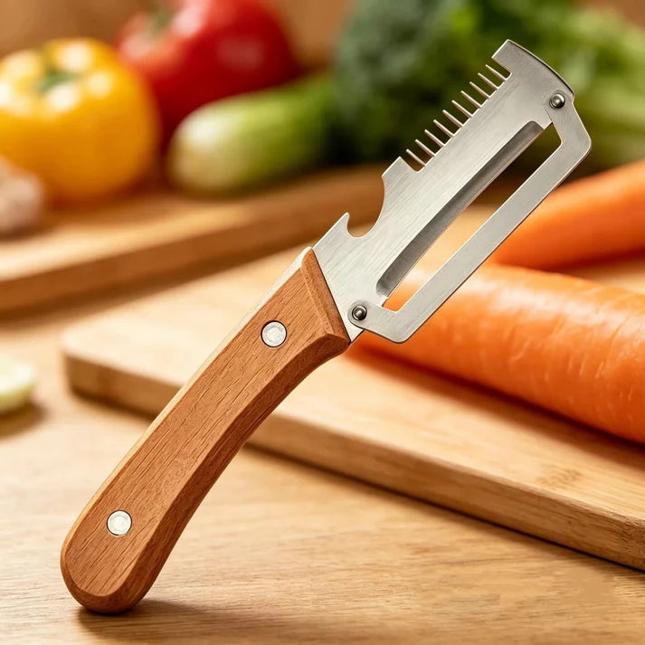 3-in-1 Vegetable Peeler & Kitchen Slicer with Bottle Opener