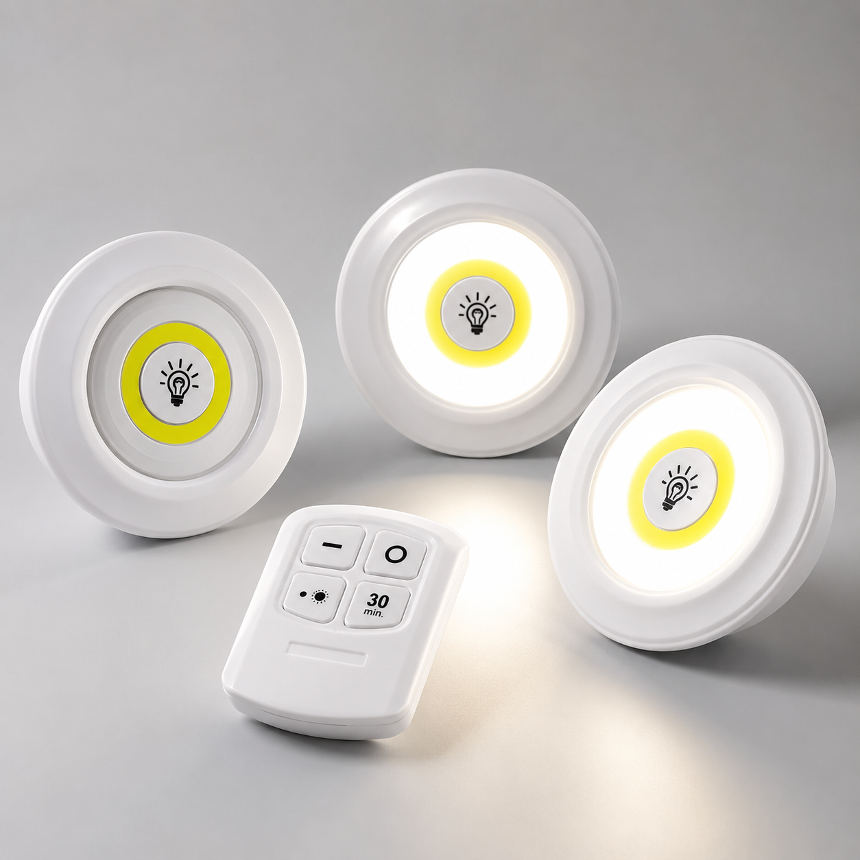 Dimmable LED Under Cabinet Light with Remote Control Battery Operated
