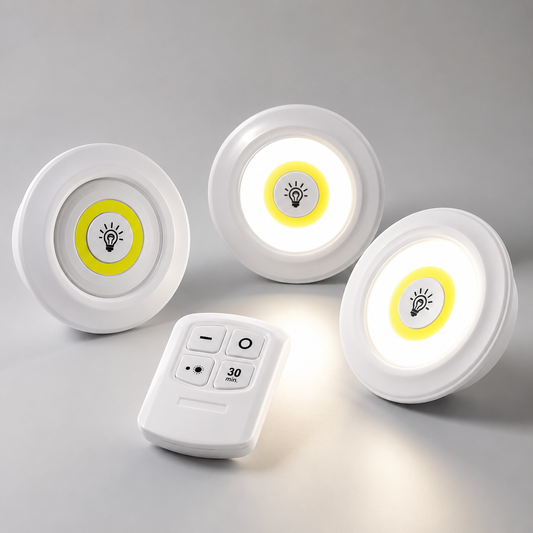 Dimmable LED Under Cabinet Light with Remote Control Battery Operated