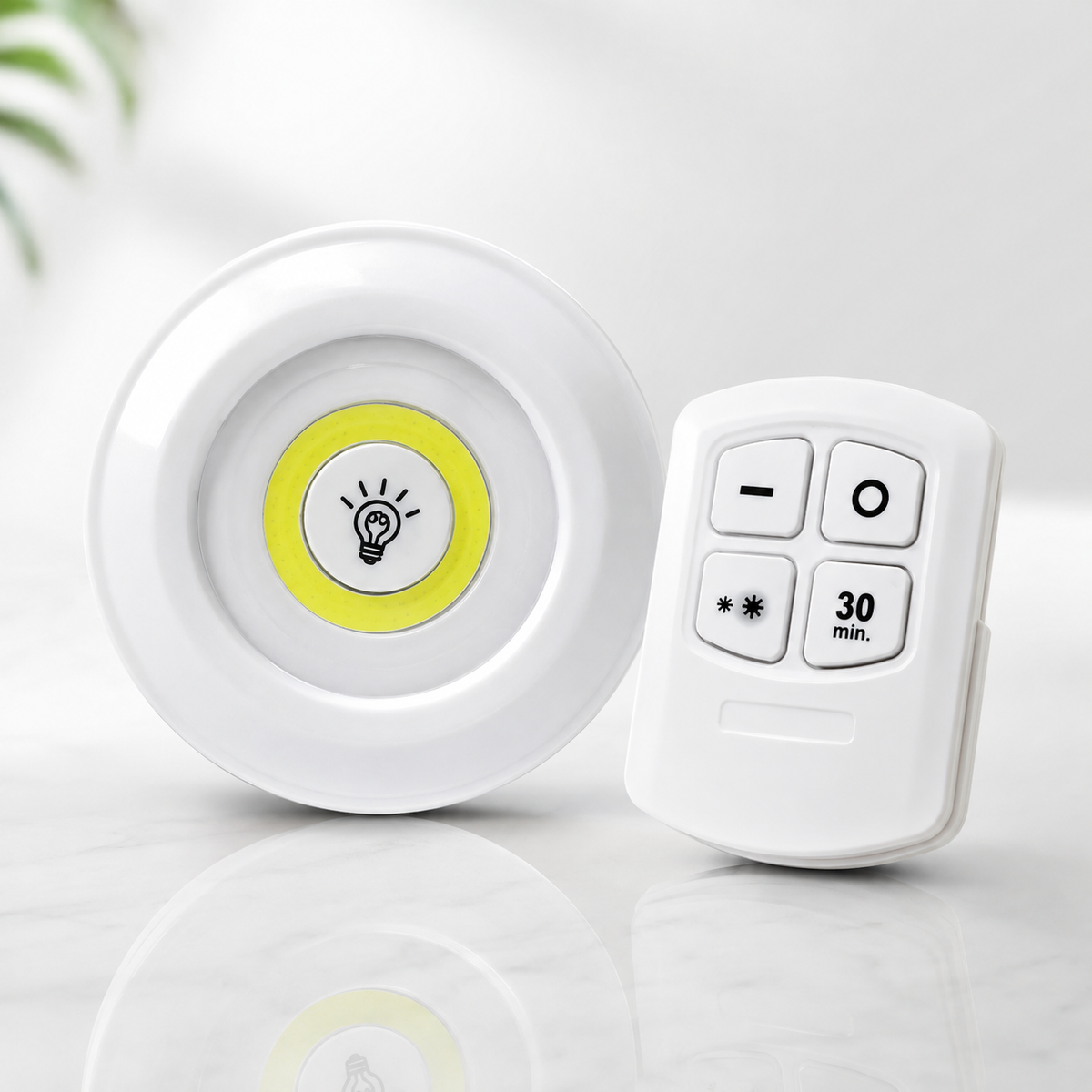 Dimmable LED Under Cabinet Light with Remote Control Battery Operated